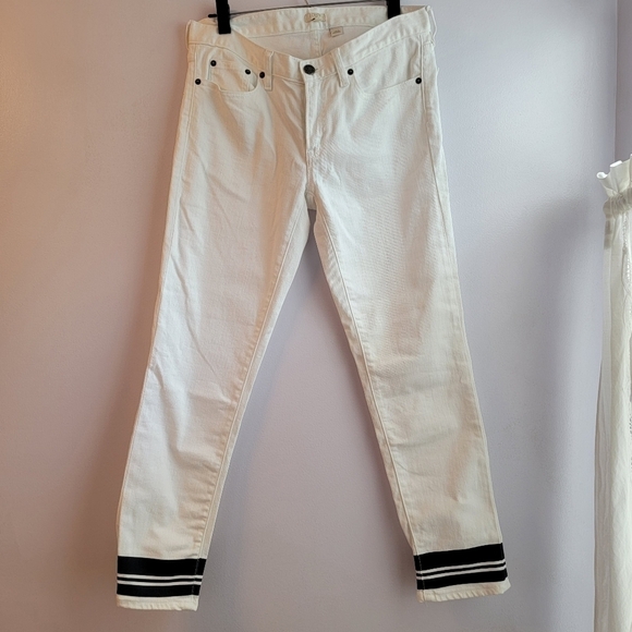 J. Crew Denim - J. Crew White Denim Cropped Jeans Size 30